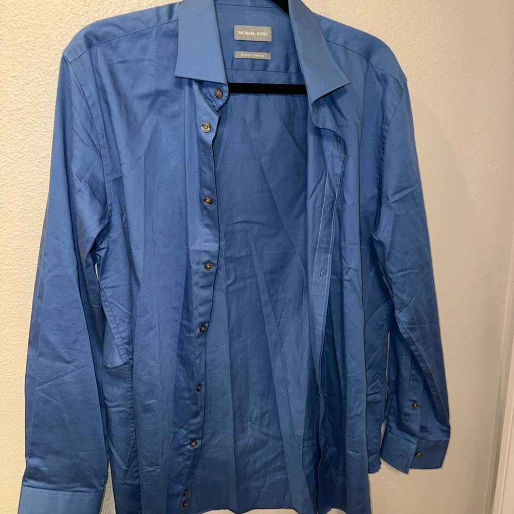 Michael Kors Men's Blue Shirt